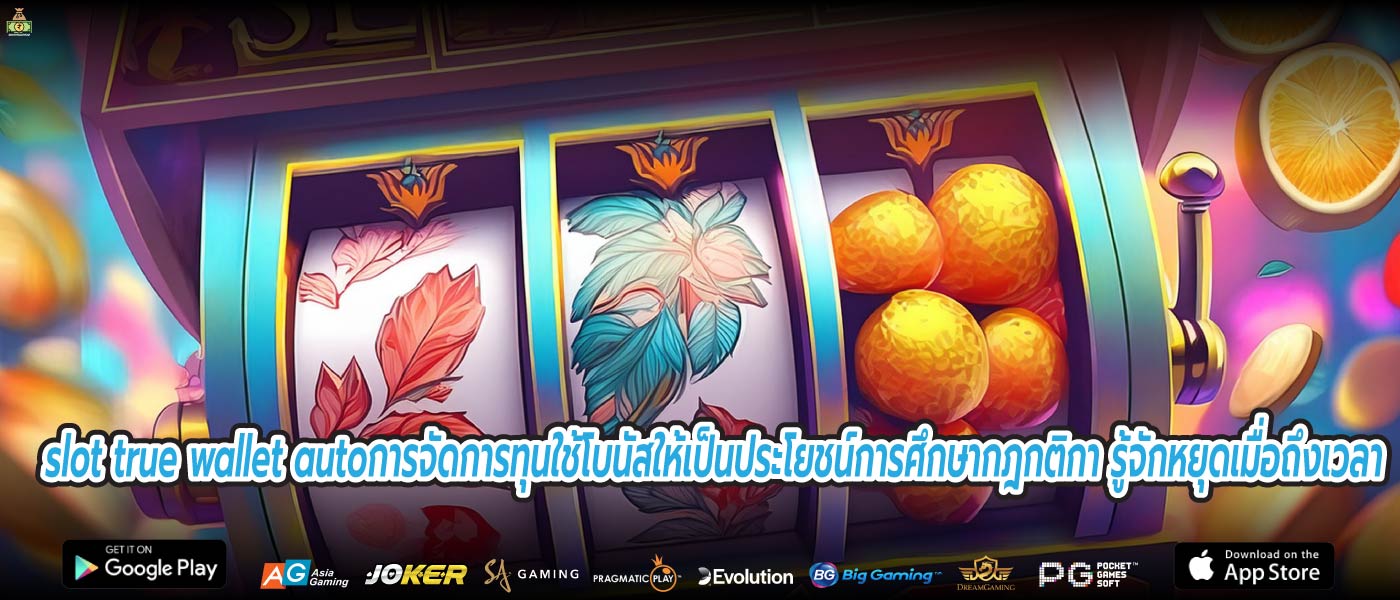 slot true wallet autoการจัดการทุนใช้โบนัสให้เป็นประโยชน์การศึกษากฎกติกา รู้จักหยุดเมื่อถึงเวลา